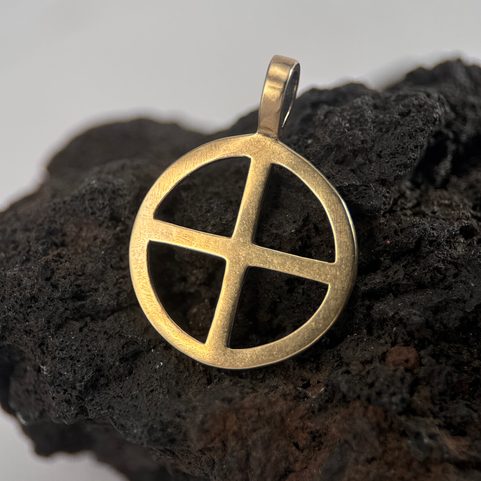 SYMBOL SLUNCE V, PŘÍVĚŠEK, BRONZ