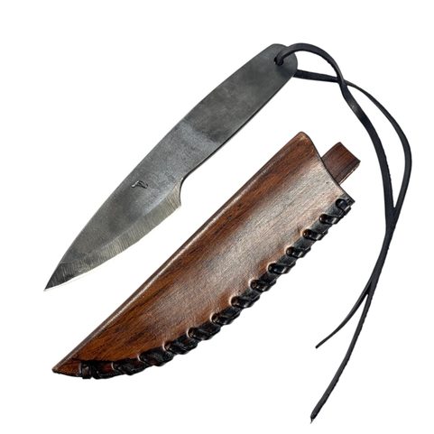 DAGR, KAPESNÍ NŮŽ S POCHVOU, HNĚDÝ