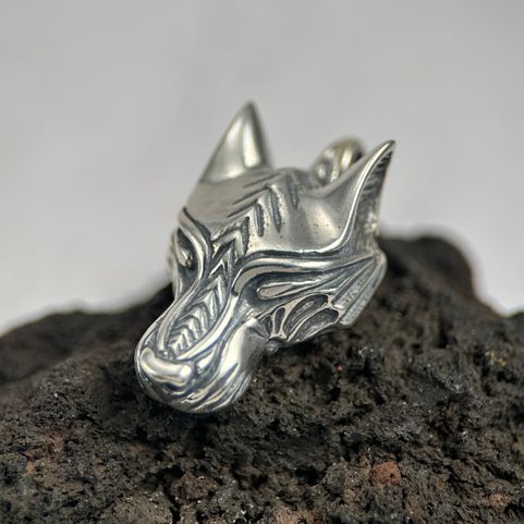 WARG, SEVERSKÝ VLK, STŘÍBRNÝ PŘÍVĚSEK, AG 925, 15G