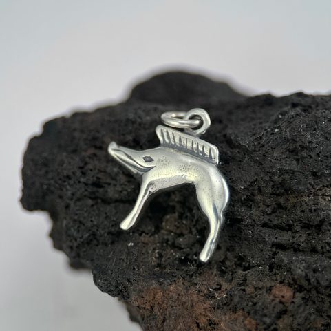 KELTSKÝ KANEC, NEUVY-EN-SULLIAS, STŘÍBRNÝ PŘÍVĚSEK, AG 925