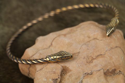 JÖRMUNGANDR, VIKINSKÝ HAD, BRONZ, TORQUES