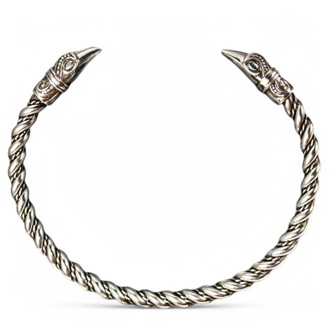 VIKINGSKÁ VRÁNA, STŘÍBRNÝ NÁRAMEK, AG 925