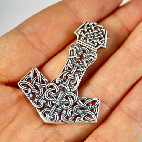 MJÖLNIR THOROVO KLADIVO STŘÍBRNÝ PŘÍVĚSEK, AG 925
