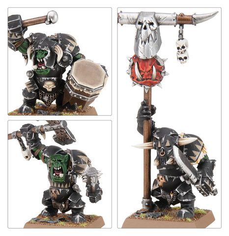 WARHAMMER OLD WORLD: ORC & GOBLIN TRIBES: BLACK ORC MOB