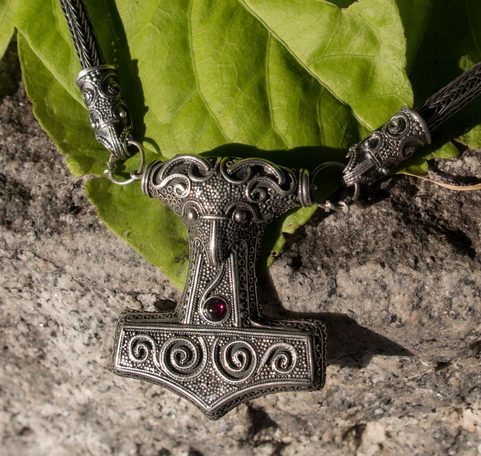 THOROVO KLADIVO SCANIA, VIKING KNIT, VIKINGSKÝ STŘÍBRNÝ NÁHRDELNÍK, AG 925