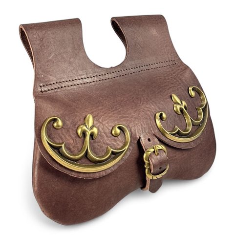 STŘEDOVĚKÁ KOŽENÁ BRAŠNA XV. - XVI. STOLETÍ