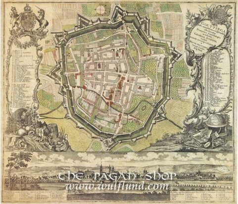 GOETTINGEN 1730, HISTORICKÁ MAPA, FAKSIMILE