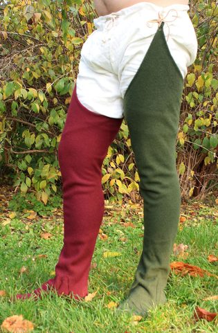 STŘEDOVĚKÉ NOHAVICE, VLNĚNÉ