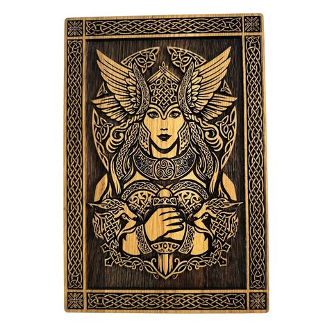 FREYA, DŘEVĚNÝ NÁSTĚNNÝ OBRAZ 21X30CM