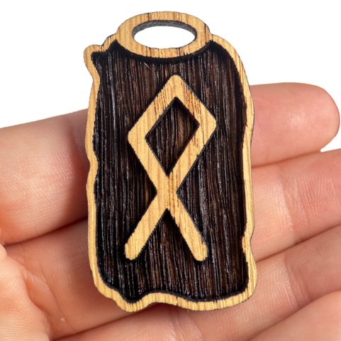OTHILA, DŘEVĚNÝ AMULET - RUNA