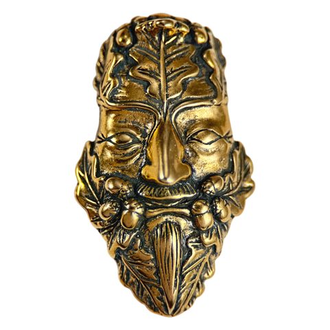 ZELENÝ MUŽ, DUBOVÝ, PŘÍVĚŠEK, BRONZ