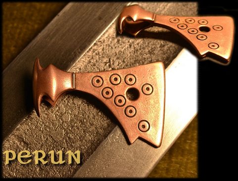 PERUNOVA SEKERA, BRONZ, SLOVANSKÝ TALISMAN