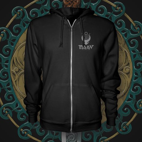 CLAÍOMH SOLAIS - MEČ SVĚTLA, KELTSKÝ MOTIV, MIKINA ZIPPER