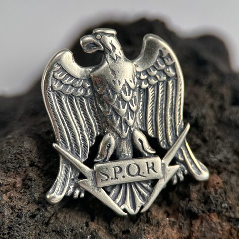 AQUILA, ŘÍMSKÁ ORLICE S.P.Q.R., STŘÍBRNÝ PŘÍVĚSEK, AG 925