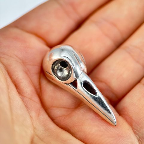 VRANÍ LEBKA, STŘÍBRNÝ PŘÍVĚSEK, AG 925, 15 G