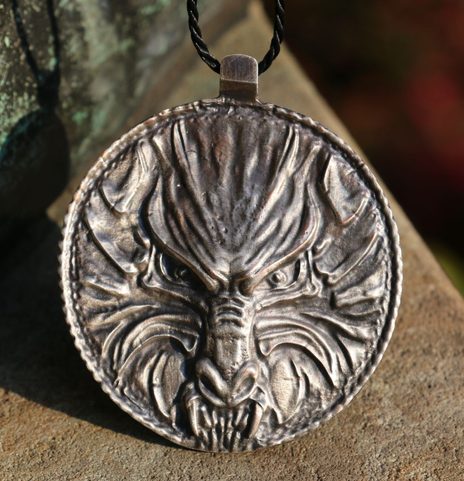VLK - VELKÝ MEDAILON, VLČÍ TALISMAN, AMULET