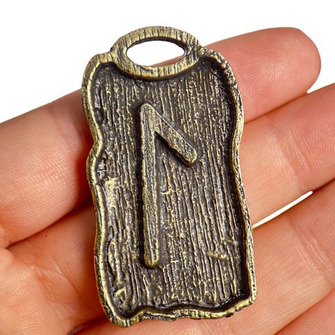 LAGUZ - RUNOVÝ AMULET ZINEK STAROMOSAZ