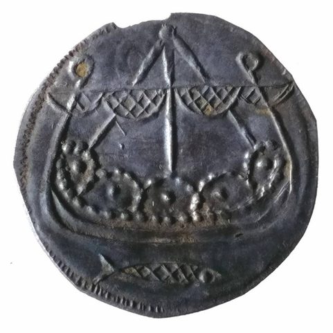 VIKINGSKÁ LOĎ - BRONZOVÝ PŘÍVĚSEK