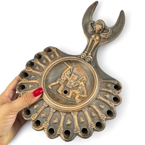 PROVOCATOR, ŘÍMSKÁ OLEJOVÁ LAMPA - GLADIATOR, LUCERNA
