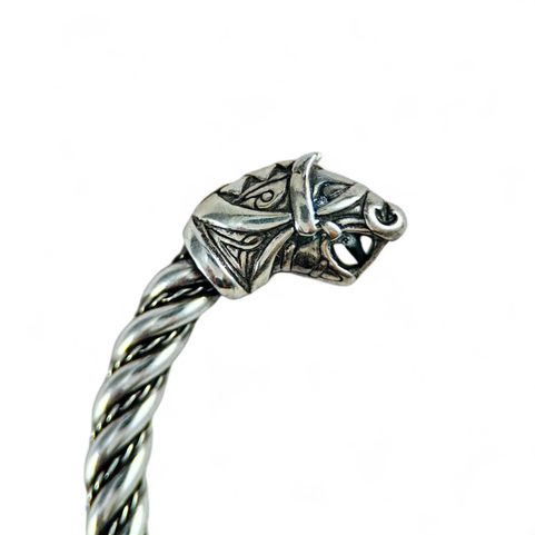 FLÓKI, VIKINSKÝ STŘÍBRNÝ NÁRAMEK, AG 925