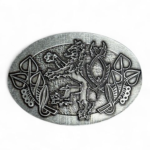 BOHEMIA, ČESKÝ LEV, KOŽENÝ OPASEK, ČERNÁ