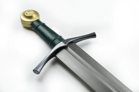 JEDNORUČNÍ MEČ DISC DE LUXE, MĚKČENÝ  - FAKESTEEL