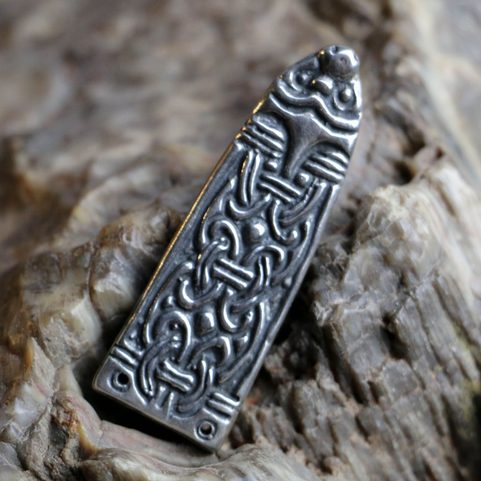 STŘÍBRNÉ NÁKONČÍ, VIKING, STYL BORRE, AG 925, 11G