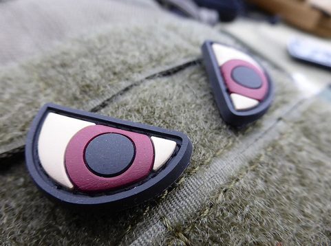 ANGRY EYES, 3D PATCH NÁŠIVKA, SUCHÝ ZIP
