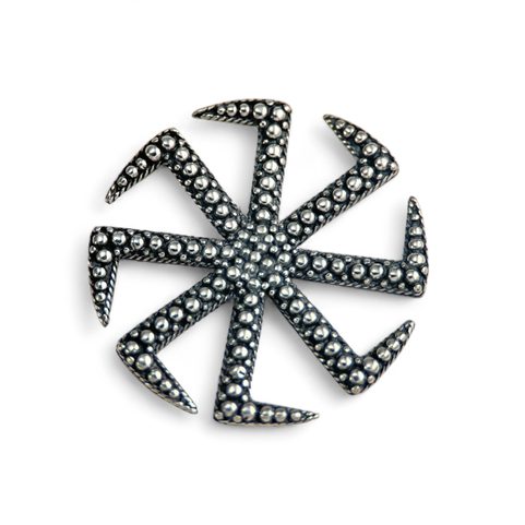 SLOVANSKÝ KOLOVRAT, SYMBOL SLUNCE, STŘÍBRNÝ PŘÍVĚSEK, AG 925