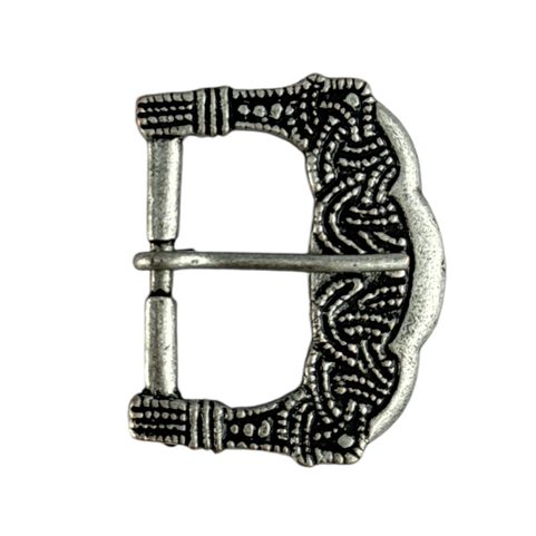 PŘEZKA NA OPASEK, GOKSTAD, NORSKO, STAROSTŘÍBRO, SLITINA ZINKU