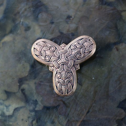 TROJLÍSTKOVÁ BROŽ, VIKINGSKÁ, BRONZ