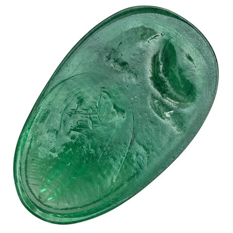 SKLENĚNÉ TĚŽÍTKO TRILOBIT, ZELENÁ