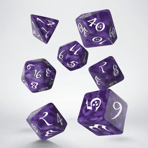 HRACÍ KOSTKY SADA CLASSIC RPG FIALOVÁ