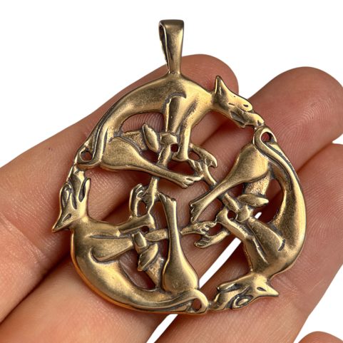KELTŠTÍ VLCI - PŘÍVĚSEK, BRONZ