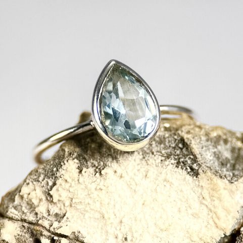 ARCTICA, PRSTEN, MODRÝ TOPAZ, STŘÍBRO 925/1000