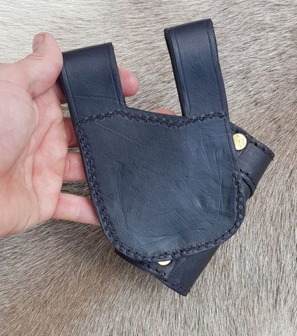 KOŽENÝ ZÁVĚS NA MEČ - ČERNÝ