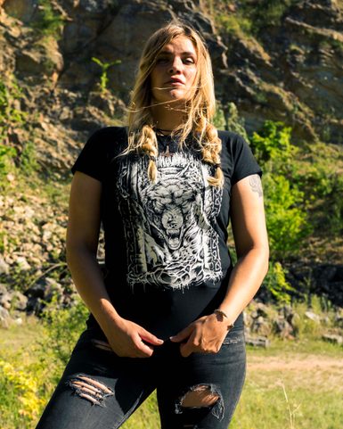 FENRIR DÁMSKÉ TRIČKO ČB