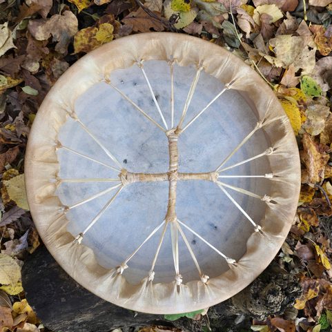 ŠAMANSKÝ BUBEN, 40 CM - VIKINGSKÝ TRISKELION