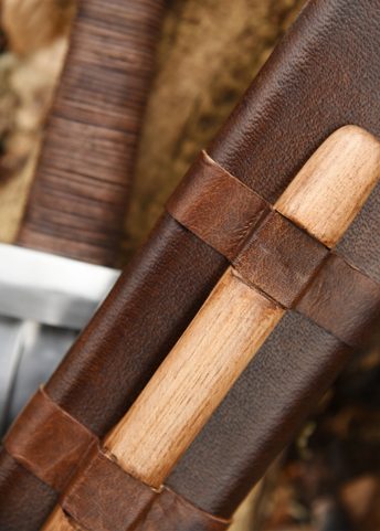 TORSHOV, VIKINGSKÝ MEČ S KOŽENOU POCHVOU