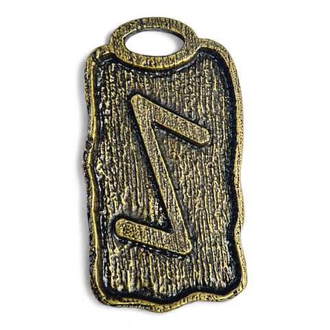 IHWAZ - RUNOVÝ AMULET, ZINEK STAROMOSAZ
