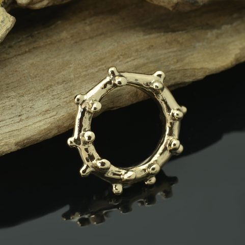 KELTSKÝ AMULET, OZUBENÉ KOLO, LOŠÁNKY, BRONZ