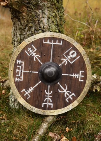 VIKINGSKÝ ŠTÍT, VEGVÍSIR, 60CM