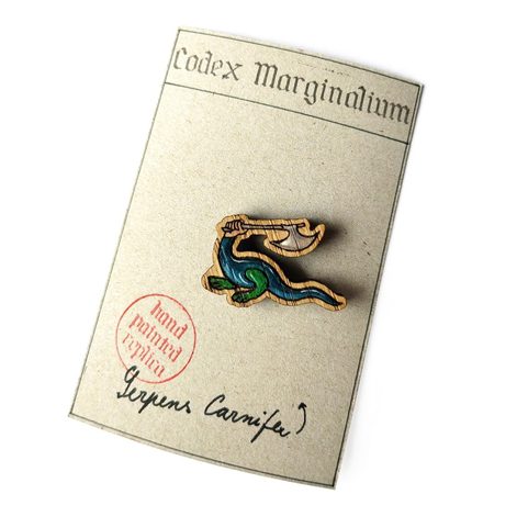 STŘEDOVĚKÝ PIN SERPENS CARNIFEX