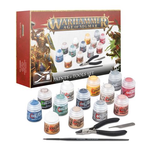 WARHAMMER AGE OF SIGMAR 2ND ED: PAINT + TOOLS SET