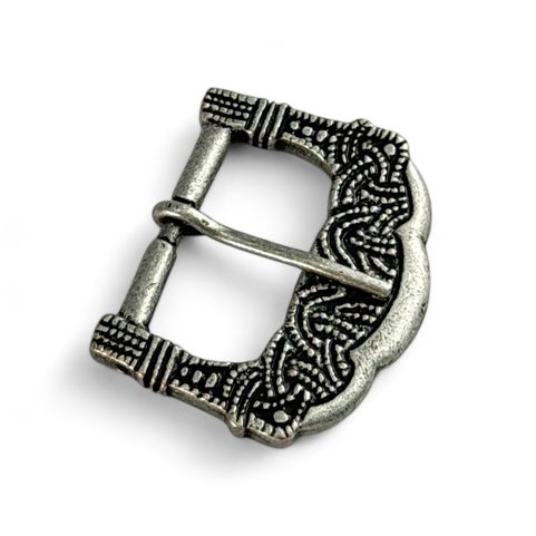 PŘEZKA NA OPASEK, GOKSTAD, NORSKO, STAROSTŘÍBRO, SLITINA ZINKU