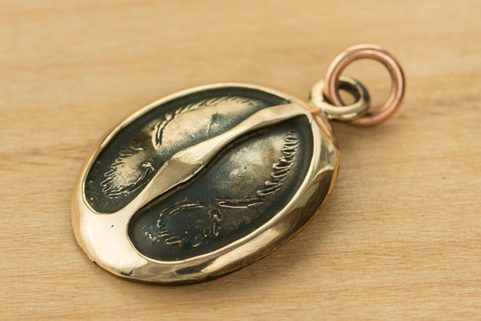 JELENÍ STOPA, ŠPERK, PŘÍVĚŠEK, BRONZ