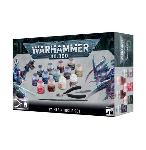 WARHAMMER 40K PAINTS + TOOL SET