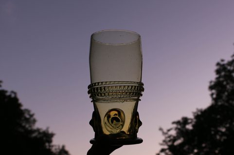 ARCADA, SKLENICE, ZELENÉ SKLO 15 CM
