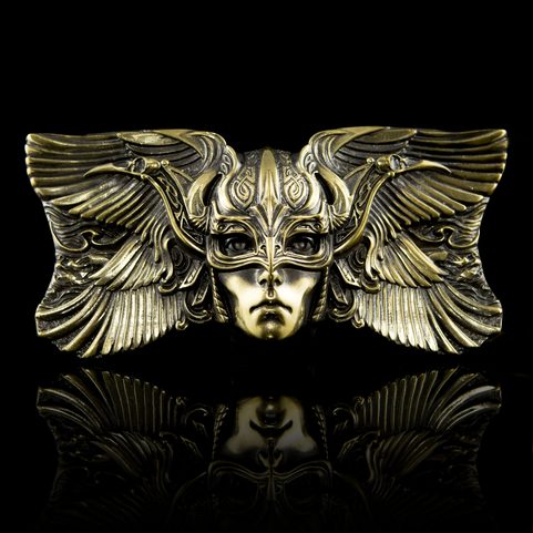 VALKYRIE, PŘEZKA NA OPASEK, MOSAZ