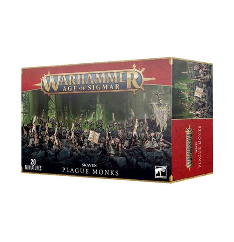 WARHAMMER AGE OF SIGMAR SKAVEN PLAGUE MONKS